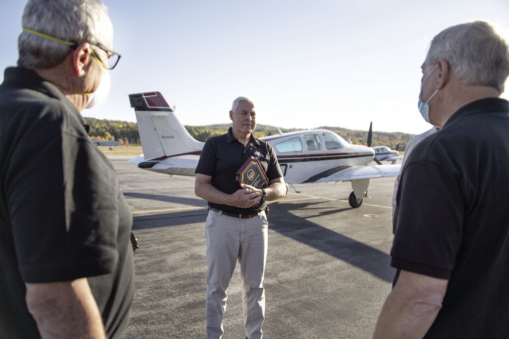 Pilots’ group honors Laconia Airport manager